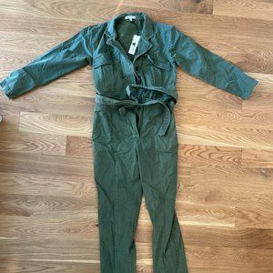 Alex Mill Expedition Jumpsuit in Washed Twill (Army Olive Color), Size Small